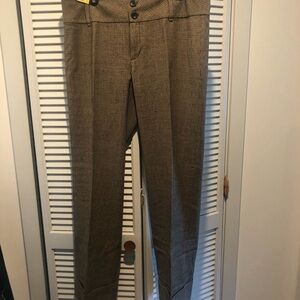 Slacks, brown houndstooth (Banana Republic, size 14)